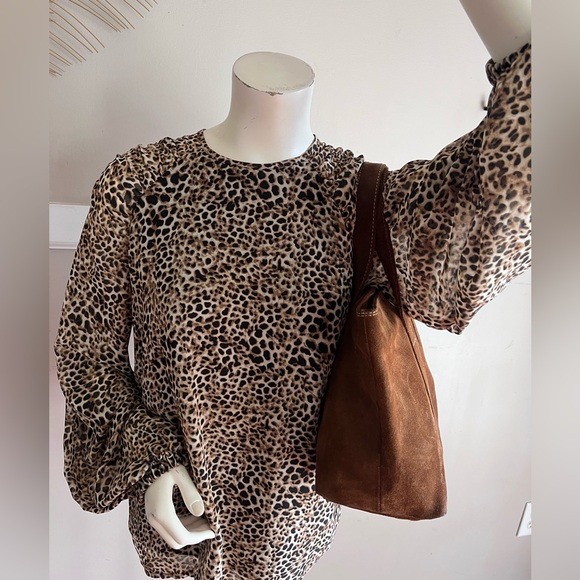 Banana Republic Rich Brown Suede Bag - Picture 4 of 6